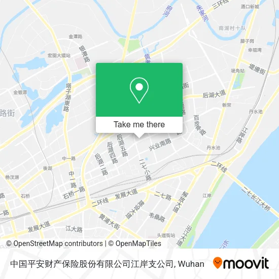 中国平安财产保险股份有限公司江岸支公司 map