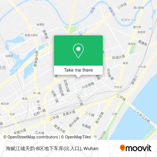 海赋江城天韵-B区地下车库(出入口) map