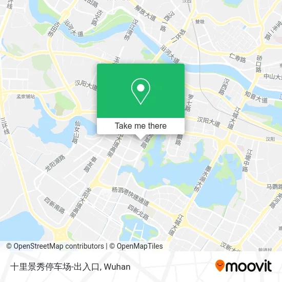 十里景秀停车场-出入口 map