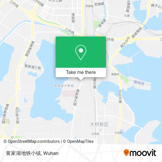 黄家湖地铁小镇 map