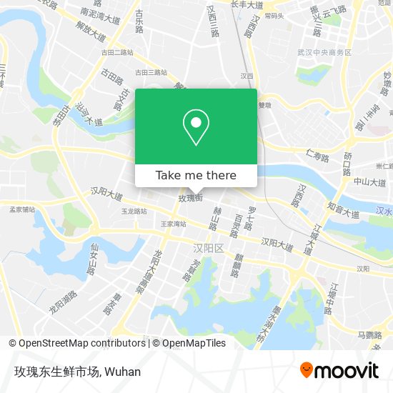 玫瑰东生鲜市场 map