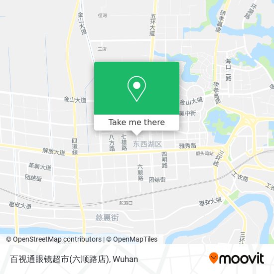 百视通眼镜超市(六顺路店) map