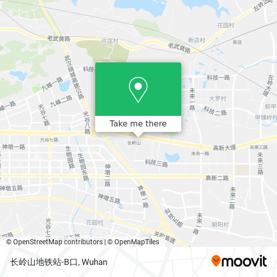 长岭山地铁站-B口 map