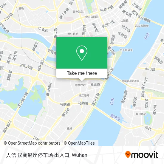 人信·汉商银座停车场-出入口 map