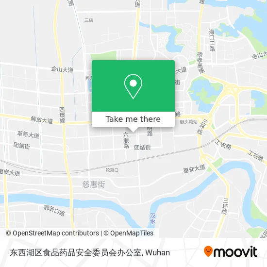 东西湖区食品药品安全委员会办公室 map