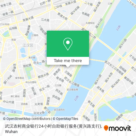 武汉农村商业银行24小时自助银行服务(黄兴路支行) map