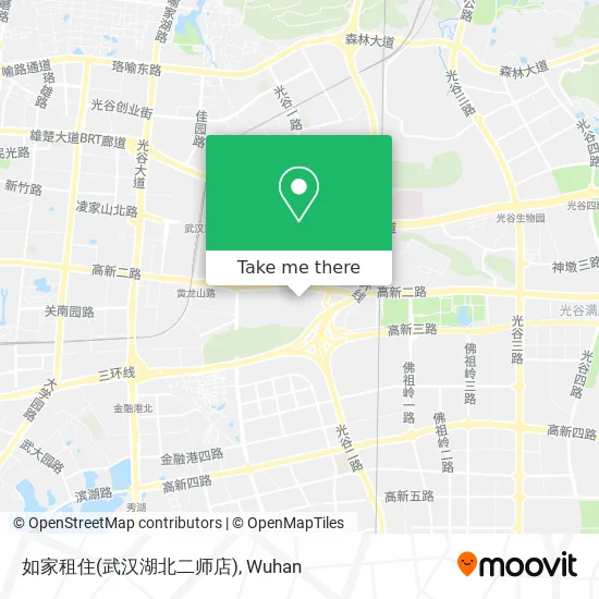 如家租住(武汉湖北二师店) map