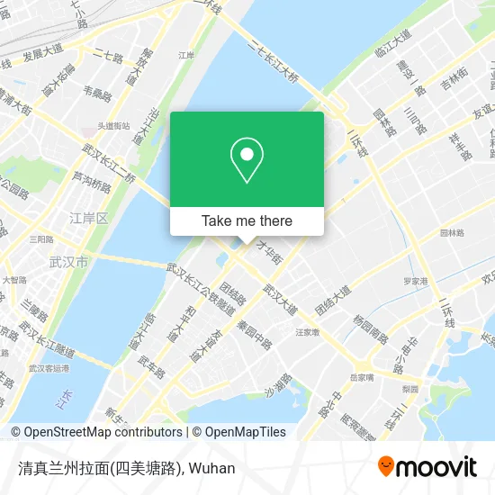 清真兰州拉面(四美塘路) map