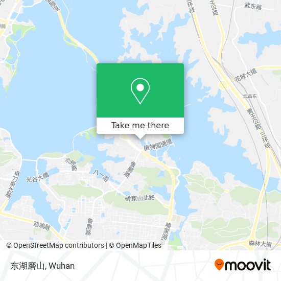东湖磨山 map