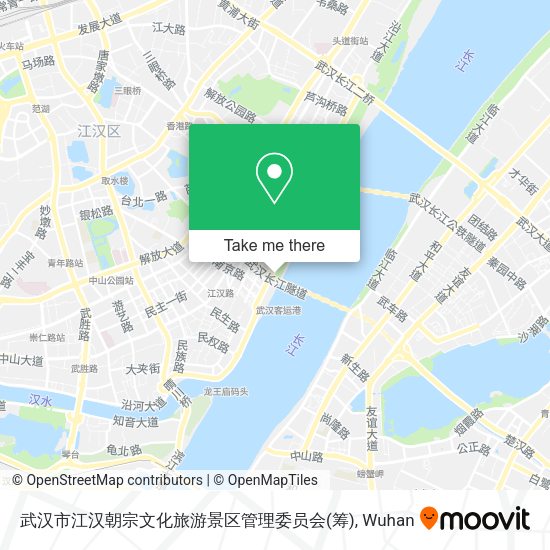 武汉市江汉朝宗文化旅游景区管理委员会(筹) map