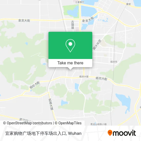 宜家购物广场地下停车场出入口 map