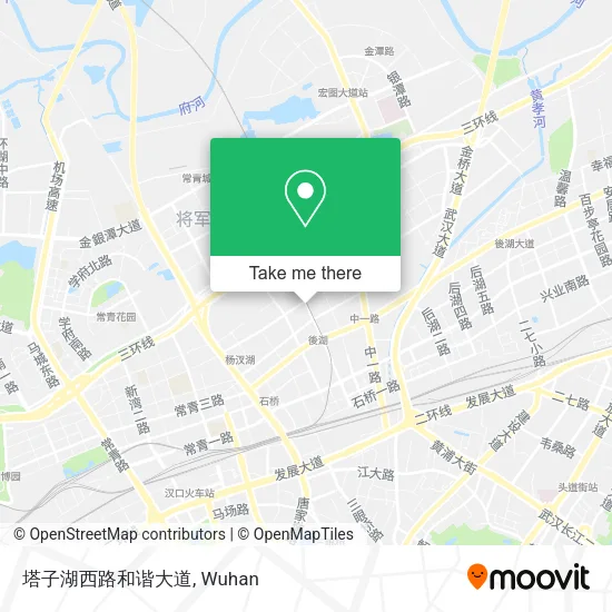 塔子湖西路和谐大道 map