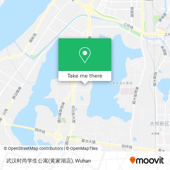 武汉时尚学生公寓(黄家湖店) map
