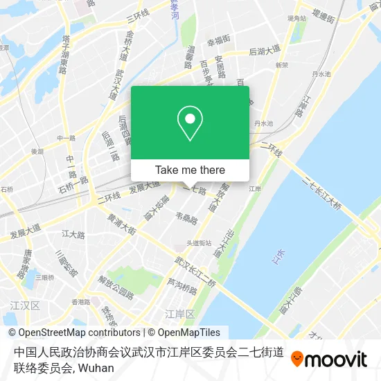 中国人民政治协商会议武汉市江岸区委员会二七街道联络委员会 map