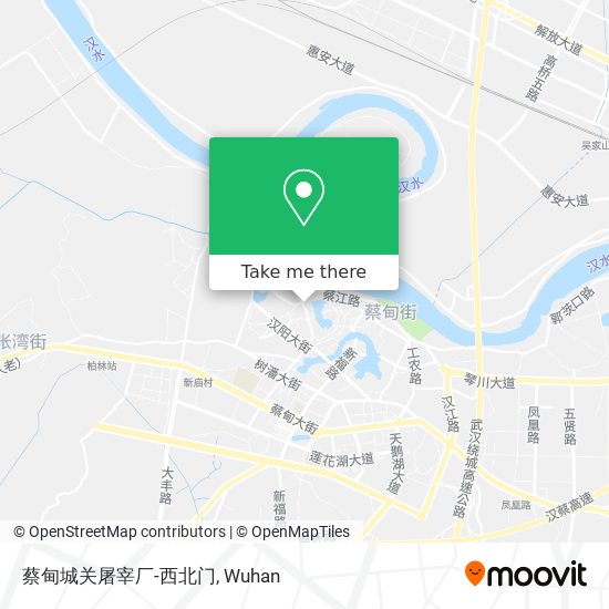 蔡甸城关屠宰厂-西北门 map