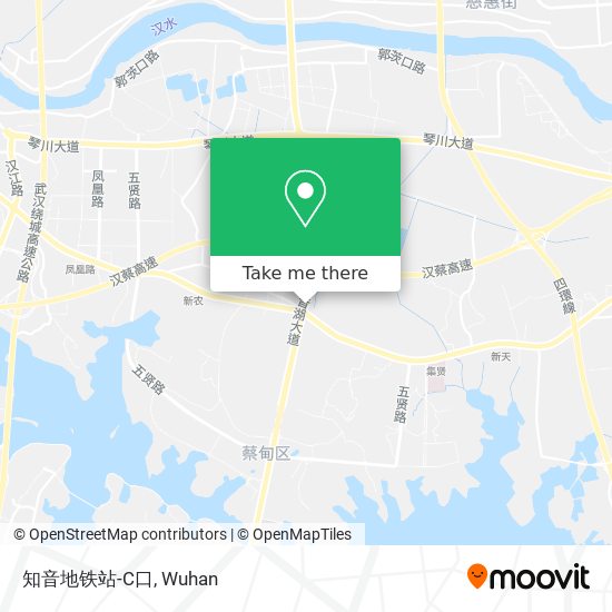 知音地铁站-C口 map