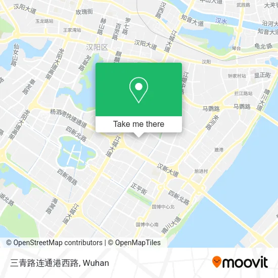 三青路连通港西路 map