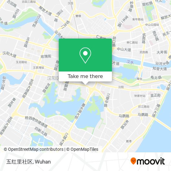 五红里社区 map