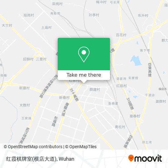 红霞棋牌室(横店大道) map