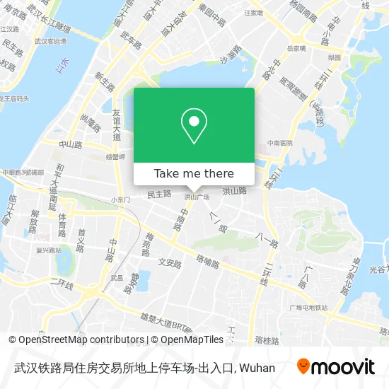 武汉铁路局住房交易所地上停车场-出入口 map
