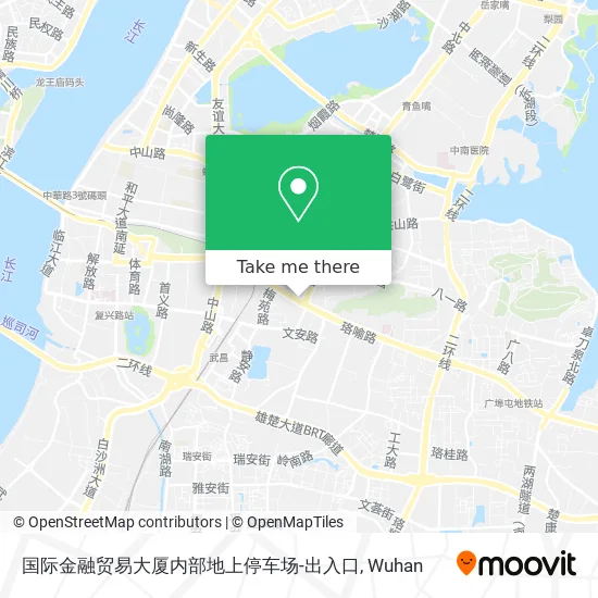 国际金融贸易大厦内部地上停车场-出入口 map