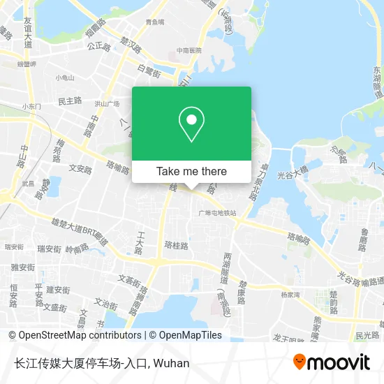 长江传媒大厦停车场-入口 map