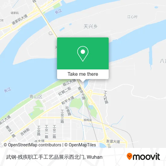 武钢-残疾职工手工艺品展示西北门 map