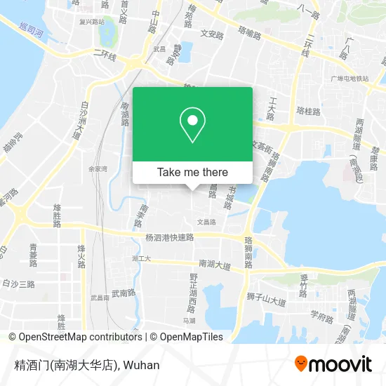 精酒门(南湖大华店) map