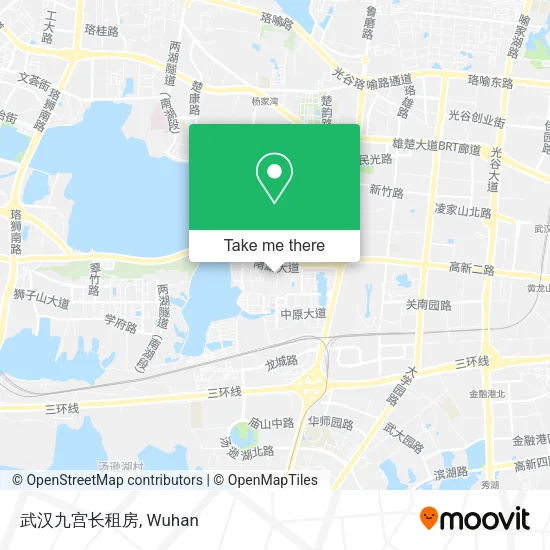 武汉九宫长租房 map