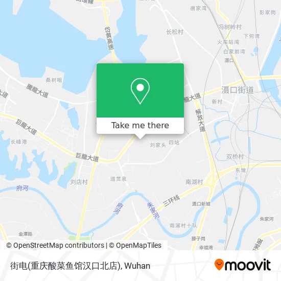 街电(重庆酸菜鱼馆汉口北店) map