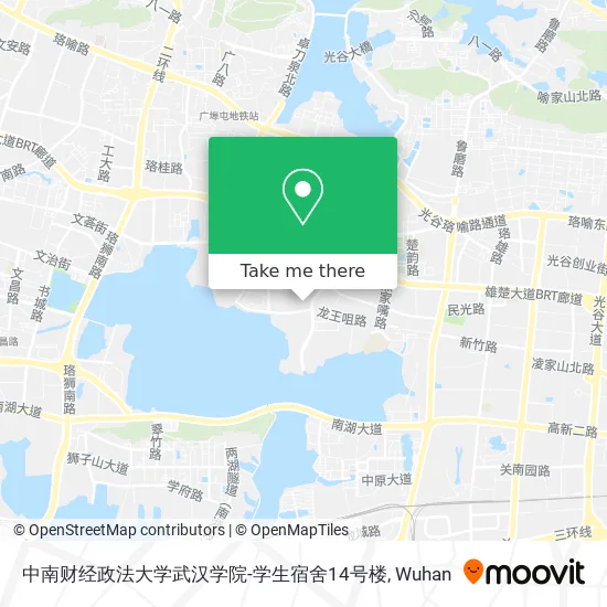 中南财经政法大学武汉学院-学生宿舍14号楼 map