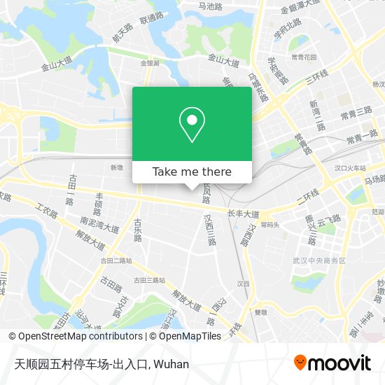 天顺园五村停车场-出入口 map