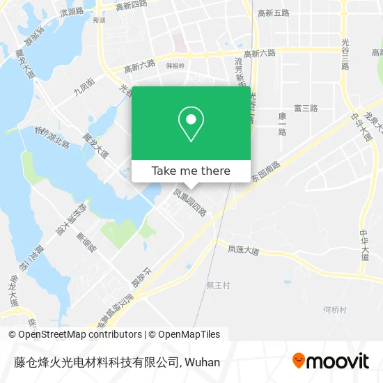 藤仓烽火光电材料科技有限公司 map