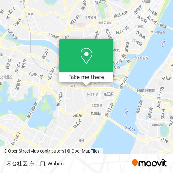 琴台社区-东二门 map