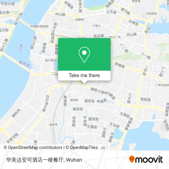 华美达安可酒店一楼餐厅 map