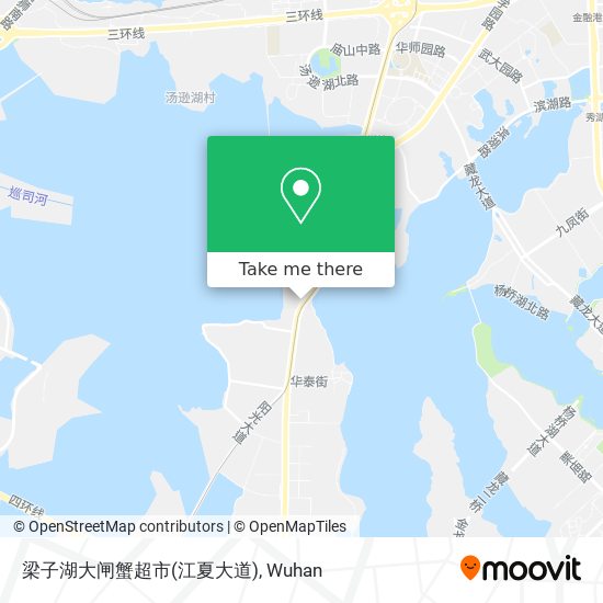 梁子湖大闸蟹超市(江夏大道) map