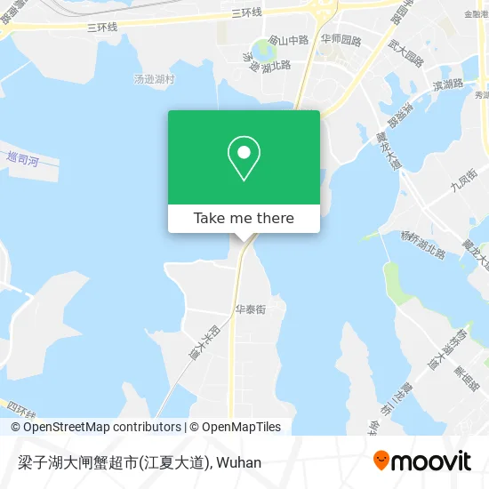 梁子湖大闸蟹超市(江夏大道) map