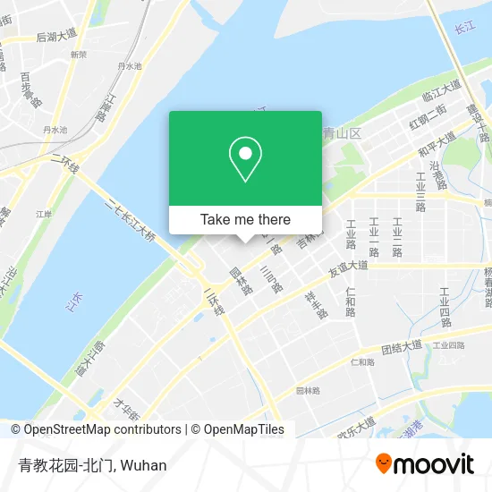 青教花园-北门 map