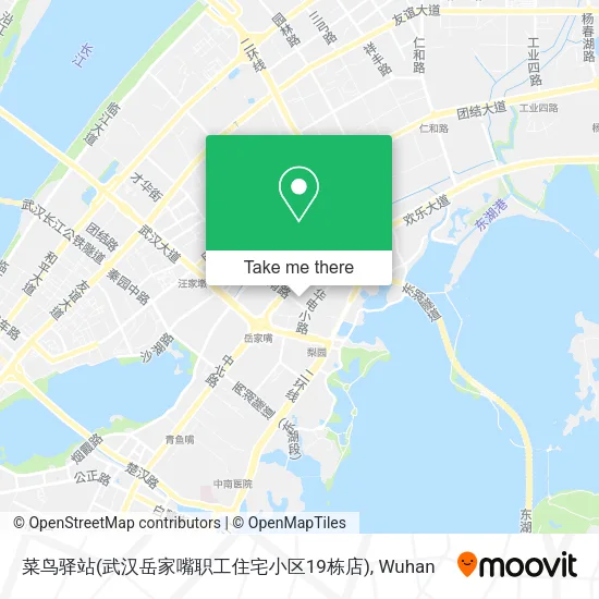 菜鸟驿站(武汉岳家嘴职工住宅小区19栋店) map