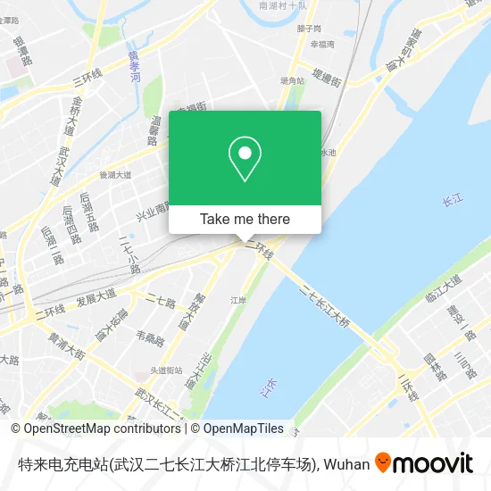 特来电充电站(武汉二七长江大桥江北停车场) map