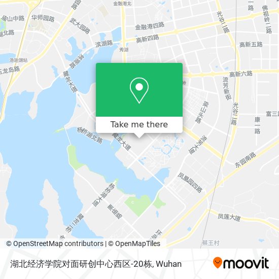 湖北经济学院对面研创中心西区-20栋 map
