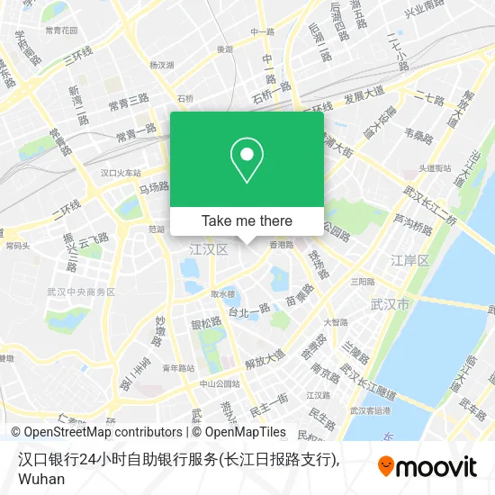 汉口银行24小时自助银行服务(长江日报路支行) map
