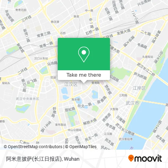 阿米意披萨(长江日报店) map