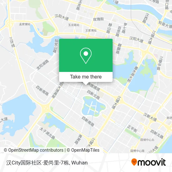 汉City国际社区·爱尚里-7栋 map