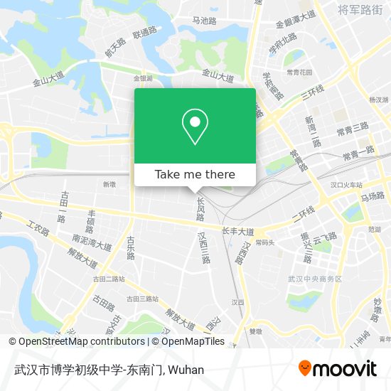 武汉市博学初级中学-东南门 map