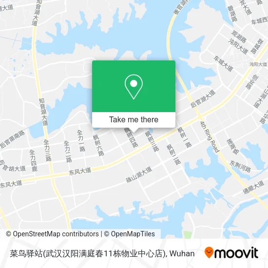菜鸟驿站(武汉汉阳满庭春11栋物业中心店) map