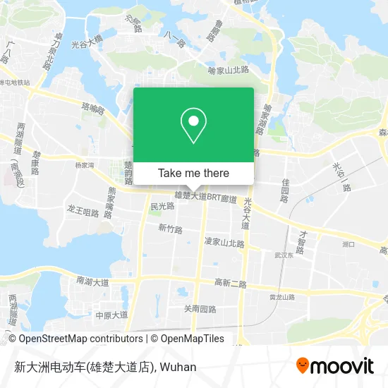 新大洲电动车(雄楚大道店) map