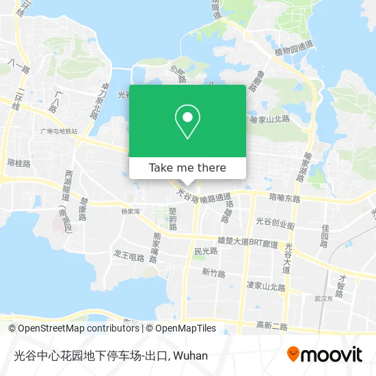 光谷中心花园地下停车场-出口 map