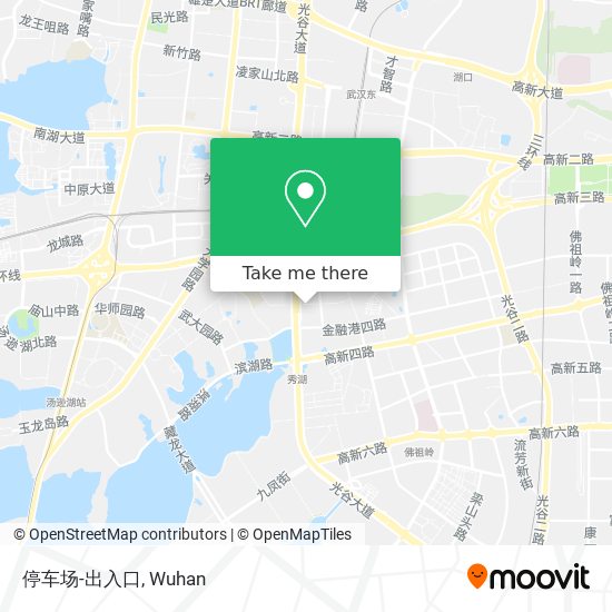 停车场-出入口 map