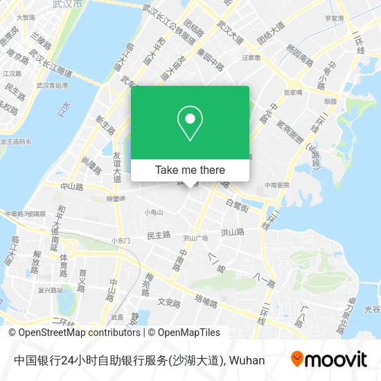 中国银行24小时自助银行服务(沙湖大道) map